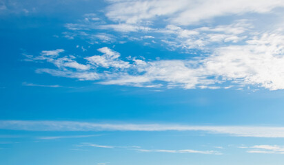 Naklejka na ściany i meble blue sky with light clouds