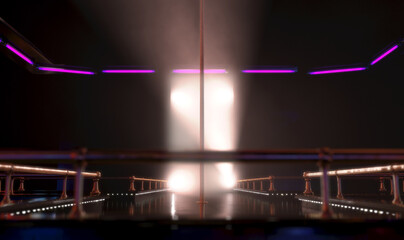 Strip Club Stage And Lights