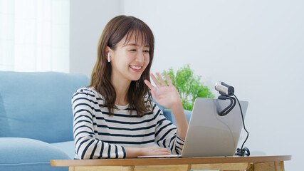 webカメラ・女性