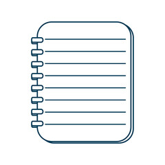 notebook school supply isolated icon