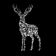 abstract symbol of a deer