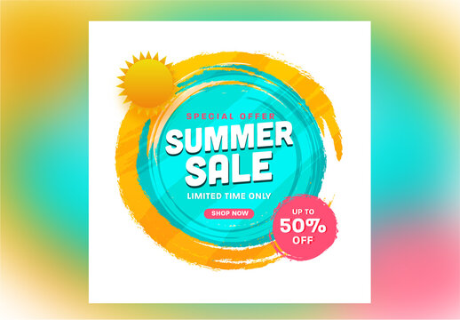 Summer Sale Banner Layout
