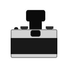 camera icon on white background. vector illustration