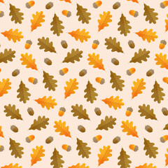 オークとどんぐりのパターン