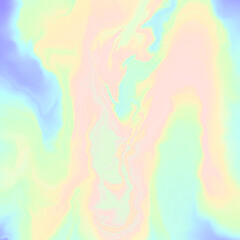 Abstract neon iridescent fluid holographic background