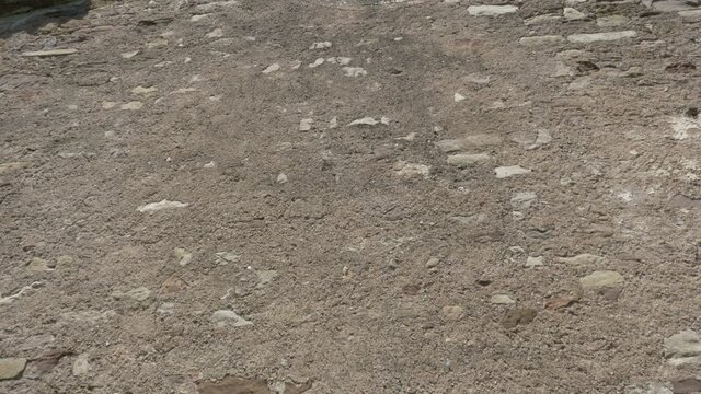 Sant Pere Fermi church brushless gimbal stabilized traveling ruins stone europe