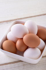 テーブルの上の卵 