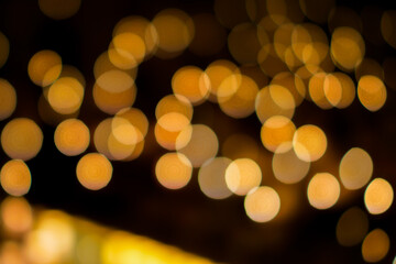 Candlelight Bokeh pattern texture backdround.