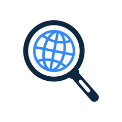 Global Search icon / vector graphics