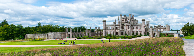 Fototapeta na wymiar panoramic view of an English Castle