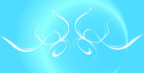 Fototapeta na wymiar abstract blue florid background vector.