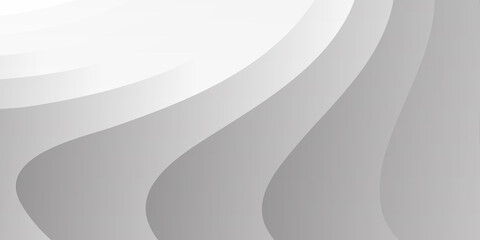 Grey white abstract background geometry shine and layer element vector for presentation design. Suit for business, corporate, institution, party, festive, seminar, and talks.