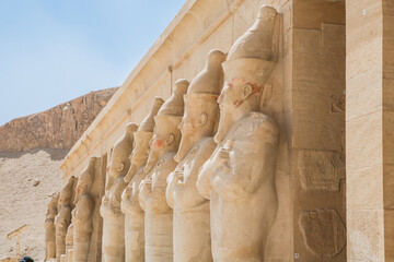 Osiris statues at the Temple of Hatshepsut 