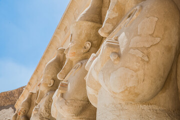 Osiris statues at the Temple of Hatshepsut 