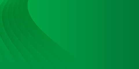 Abstract fluid green wave banner vector background illustration. Fresh green paper waves abstract banner design. Elegant wavy vector background