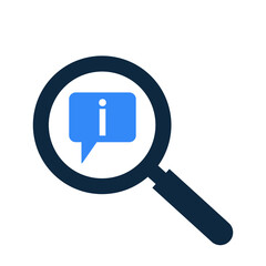 Looking for information icon design