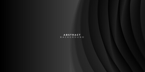 Black 3D abstract background