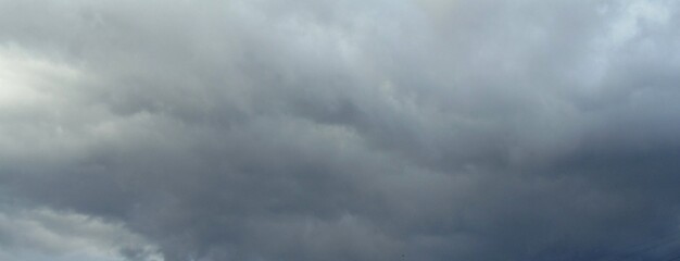 Clouds puffy in the blue sky background