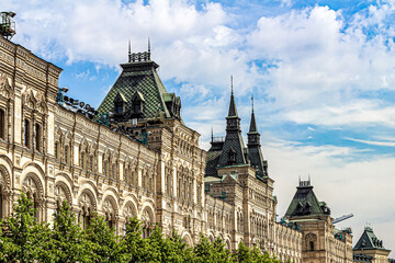 Fototapeta premium Historic building of GUM on red square