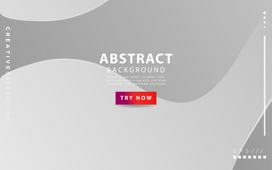 abstract white and gray wave gradient color curve vector background