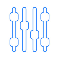 Campaign tweaking line icon / outline vector