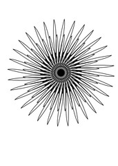 Black lines in the shape of a circle on a white background - Lilleaker 