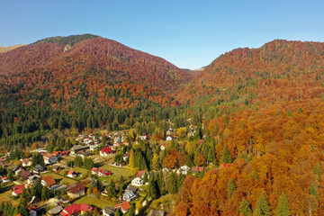 Autumn landscape in the mountains