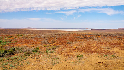 Fototapeta na wymiar landscape scenery at the Australia outback desert