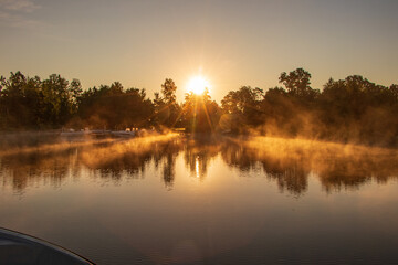 Sunrise at a lake