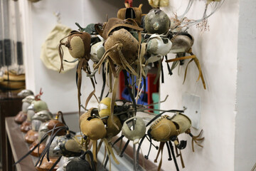 A collection of Falcons caps