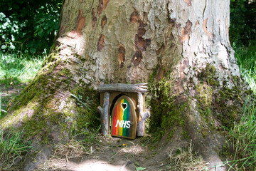 COVID19 rainbow on tree