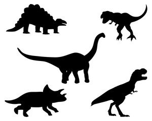 isolated dinosaur on white background vector design