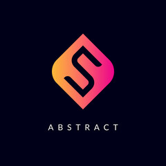 Stylish Colorful S letter Logo Design - Creative S Modern Monogram Icon Vector.  © tanvir enayet
