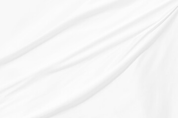 Clean decorative fashion woven beautiful soft fabric abstract smooth curve shape textile white background