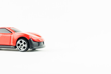 red car on a white background