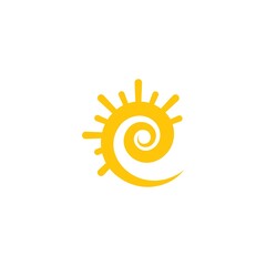 sun ilustration logo