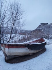 boat on the lake