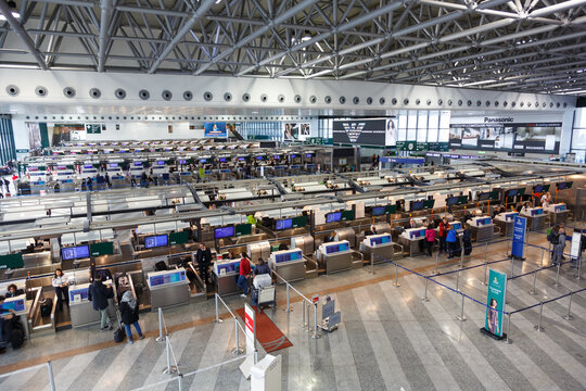 Milan Milano Malpensa MXP Airport Terminal 1 building in Italy