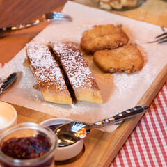 Jam sweet desserts for beer drink
