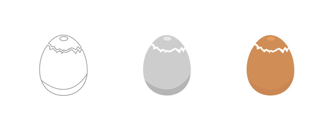 Egg vector icon, breakfast food symbol. Modern, simple flat vector illustration for web site or mobile app