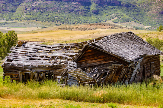Broken Utah barn