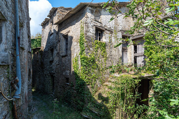 Village Costa di Soglio - ancient residential nucleus in the Municipality of Orero - Liguria - Italy