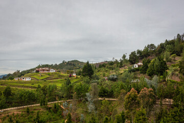 Colombian landscapes. Green mountains in Colombia, Latin America