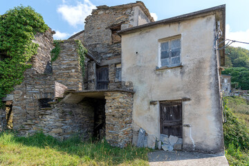 Village Costa di Soglio - ancient residential nucleus in the Municipality of Orero - Liguria - Italy