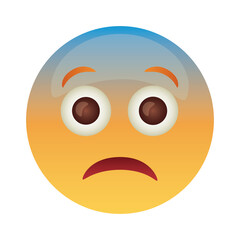 sad emoji face classic flat style icon