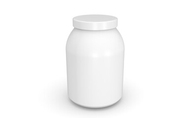3d bottle mockup on white background