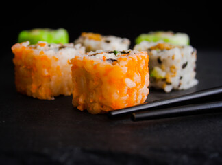 Sesion fotografica de comida japonesa. Makis