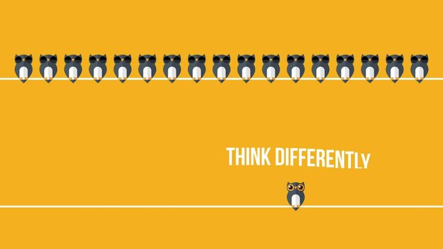 Think differently. Standing Out From The Crowd	