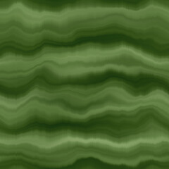 Blurry christmas green silk tie dye texture background. Wavy irregular bleeding wave seamless pattern. Festive  ombre distorted watercolor effect wrapping paper print. © Limolida Studio