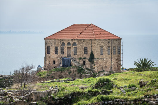 Othman Al Housami House in area of archaeological site next to castle in Byblos, Lebanon, one of oldest continuously inhabited cities in the world